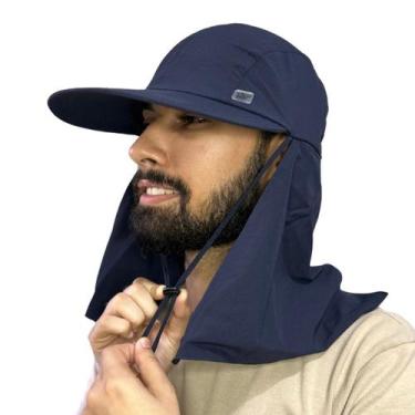 Imagem de Boné legionário proteção de nuca solar UV50+ - Ellepsun, Marinho, Únic