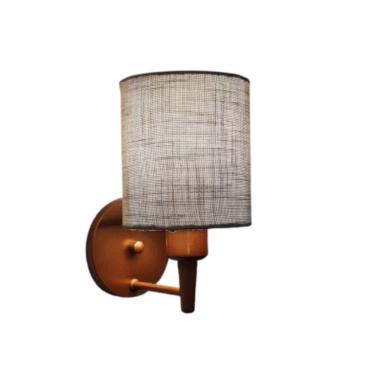 Imagem de Arandela Cilíndrica Vivare Md-2009 Cobre Cúpula em Tecido - Bivolt