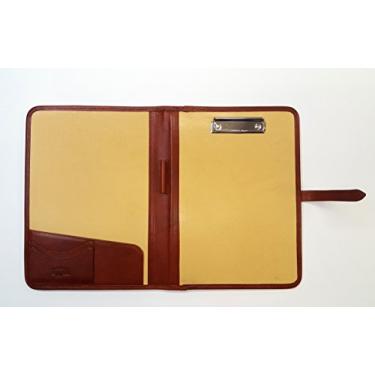 Imagem de Noda Leather clipboard A4 Italian Genuine Veg tan Portfolio Business Writing Pad Cognac