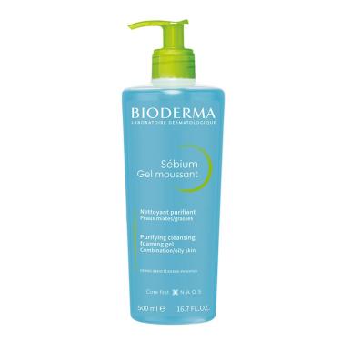 Imagem de Gel De Limpeza Bioderma Sébium Gel Moussant Antioleosidade De Alta Tolerância 500ml Gel De Limpeza Bioderma Sébium Gel Moussant Antioleosidade De Alta Tolerância pump 500ml
