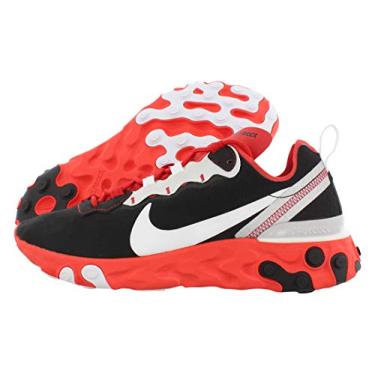 Imagem de Tênis masculino Nike React Element 55, Black/White-red Orbit-bright Crimson, 9.5