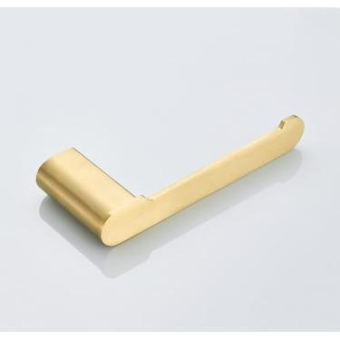Imagem de Conjunto de banho de 4 peças em ouro escovado - Suporte para toalhas em aço inoxidável SUS304, suporte para rolo de papel higiênico, D