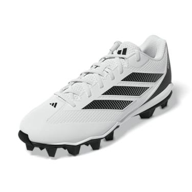 Imagem de adidas Tênis de beisebol masculino Adizero Impact 2.0 moldado, Branco/Preto/Preto, 47