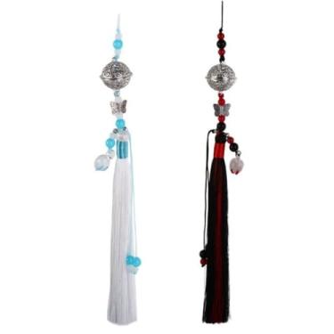 Imagem de 2 peças Mo Dao Zu Shi pingente de borlas de sino cosplay adereço chaveiro pingente de carro, acessórios Hanfu, pingente de bolsa, lembrança, acessório de artesanato DIY