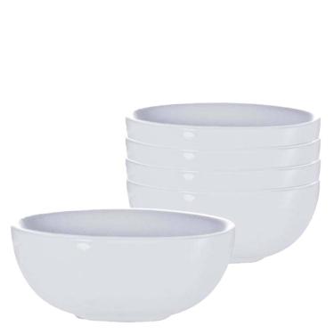Imagem de Jogo de Bowl de Vidro Redondo Branco 500ml, 6pcs- Ruvolo