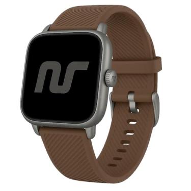 Imagem de NSmart - Pulseiras Silicone rajadas de 20mm compatível com Galaxy Watch 3 41mm - Galaxy Active 2 40mm e 44mm - Galaxy Watch 4 5 6 - Amazfit GTR 42mm - Amazfit GTS 2 mini/GTS 4 mini (Único, Marrom)