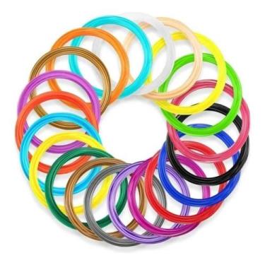 Imagem de Refil Para Caneta 3d Filamento 100m Pla Kit Com 60 Unidades - Charbs