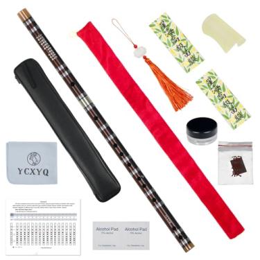 Imagem de YCXYQ Chaveiro bE - Flauta de bambu profissional amargo Dizi artesanal instrumento musical chinês tradicional adequado para iniciantes (chave de E Flat)