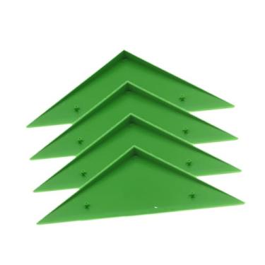 Imagem de oshhni 4 peças de rampas de canto para mesa de pebolim, protetor de canto, anti-riscos, acessórios resistentes para mesa de pebolim, almofadas para futebol, Verde