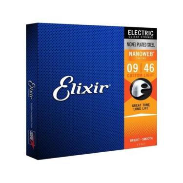 Imagem de Encordoamento Para Guitarra .009 Nanoweb 12027 Custom... - ELIXIR
