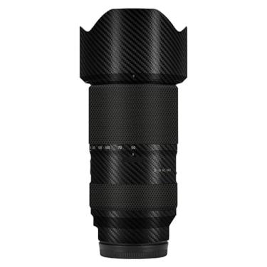 Imagem de Adesivo para câmera antiarranhões com tampa de lente película protetora decalque protetor corporal para Tamron 50-300 mm F4.5-6.3 adequado para Sony Mount 50 300 (fibra de carbono preta)