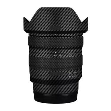 Imagem de Película protetora para lente de câmera, película protetora, decalque para Tamron 20-40 mm F2.8 adequado para Sony Mount 20-40 F 2.8 (fibra de carbono preta)