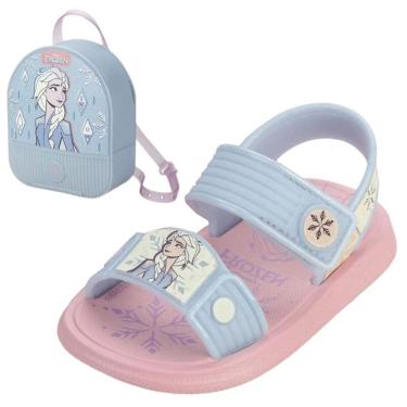 Imagem de Sandalia Infantil Menina Conforto Disney Frozen