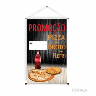 Imagem de Banner pronto Pizza e Refrigerante BA 290 medida 45x70 cm arte pronta
