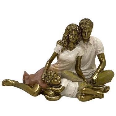 Imagem de Figura Decorativa Estatueta Família 19 X 12 X 11 Cm 257-855