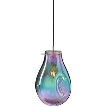 Imagem de Lâmpadas Pendentes De Vitral Lustre Simples Ferro Pendurado Iluminação Para Bar Restaurante Varanda Corredor Luz De Suspensão E27 Base Luzes Pingente, Color Plating