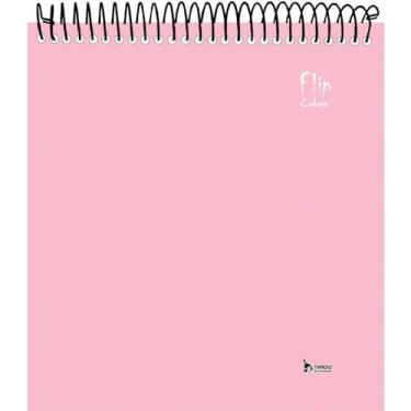 Imagem de Caderno 01X1 Capa Dura FLIP Rosa Pastel VERT 80F