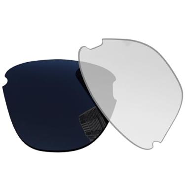 Imagem de Acefrog Lentes de reposição polarizadas de 1,5 mm para óculos de sol Oakley Frogskins Lite OO9374 63 mm, material atualizado, resistente a impactos, Eclipse Grey Photochromic-pc-np, One Size