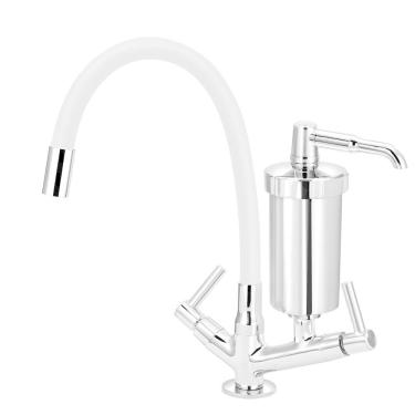 Imagem de Torneira Filtro Gourmet Flexível Colorido Mesa Luxo 1/4 V