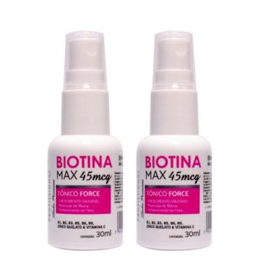 Imagem de Combo 2 Tônicos Force Biotina Max 30ml – Fortalece e Auxilia o Crescimento de Cabelos e Sobrancelhas