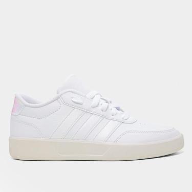 Imagem de Tênis Adidas Breaknet Feminino, Branco, Azul claro, 35