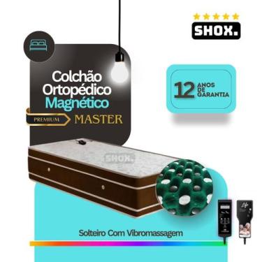 Imagem de Colchão Solteiro Shox Master Com Vibromassagem Ortopédico 188x0,88x25c