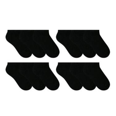Imagem de Kit 12 Pares De Meias Esportiva Masculina Sapatilha Selene Conforto, P