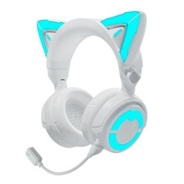 Imagem de Fone de ouvido para jogos YOWU Cat Ear 4GS USB/Tipo C para PC/PS4/PS5/