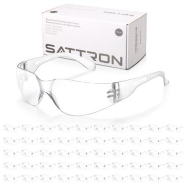Imagem de Óculos de segurança SATTRON Clear Bulk of 50 ANSI Z87.1 para adulto