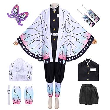 Imagem de Ficlwigkis Fantasia Nezu-ko Tan-jiro Cosplay Shino-bu, Zenit-su Kimono Cosplay Adulto Anime Fantasia de Halloween, Shinobu, XX-Large