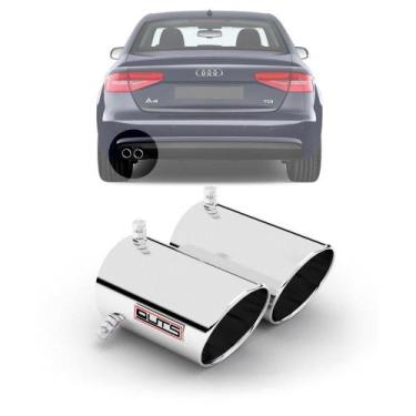 Imagem de Ponteira Esportiva Para Escapamento Ponta Dupla Audi A4 - Outs