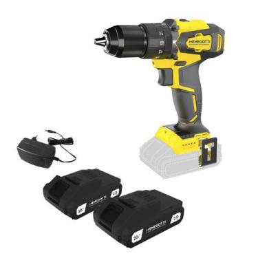 Imagem de Parafusadeira Furadeira Menegotti Mfi-20 20V + 2 Baterias