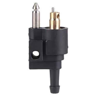 Imagem de equlup Conector de combustível macho, tanque de combustível de 1/10.2 cm adaptador macho plástico conector de tanque de combustível macho preto conector de tubo de combustível para motor de popa