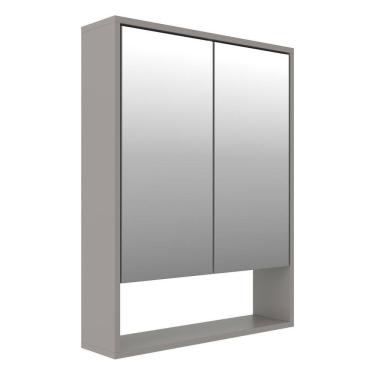 Imagem de Espelheira para Banheiro 58x60cm Prime Yescasa Cimento