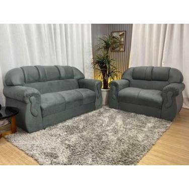 Imagem de Sofá 2 e 3 Lugares Confortavel Cinza 605 Corsa - Alpoim