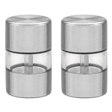 Imagem de Conjunto Mini 2 Peças Moedores Realce Sal e Pimenta Aço Inox Tramontin