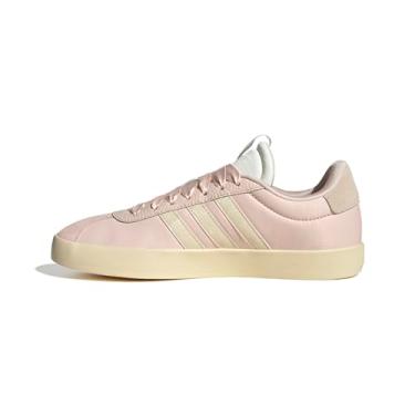Imagem de adidas Tênis feminino VL Court 3.0, Quartzo maravilha/branco maravilha/dourado metálico, 38