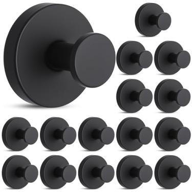 Imagem de Ovveroche Gancho de ventosa para chuveiro, pacote com 16 suportes de toalha de parede, gancho removível para toalha - aço inoxidável sem furadeira para banheiro, janela, porta, parede, casa, cozinha