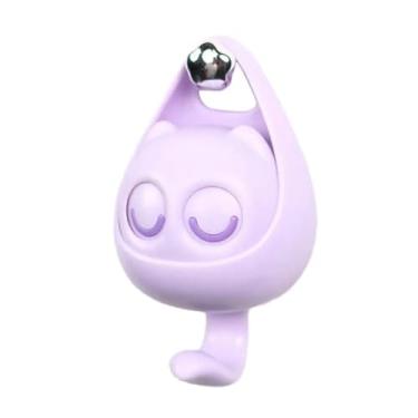 Imagem de Porta Chaves Gatinho Gancho Multiuso Cabideiro Gato Kawaii (Roxo)