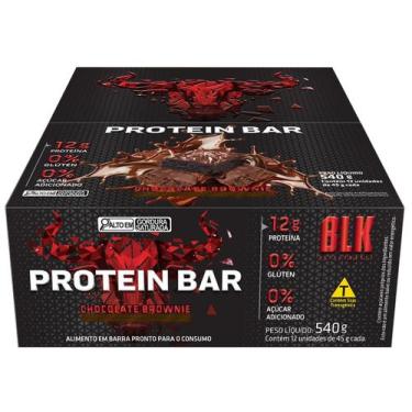 Imagem de Barra De Proteina Blk Performance 12 Unidades Protein Bar, Brownie de 