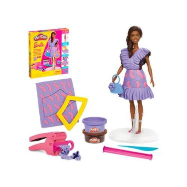 Imagem de Boneca Barbie Laços Fashionistas com Acessórios  - Play-doh