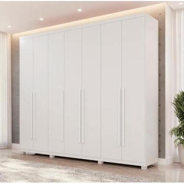 Imagem de Guarda Roupa Istambul 7 Portas Branco - Benetil - Benetil Móveis