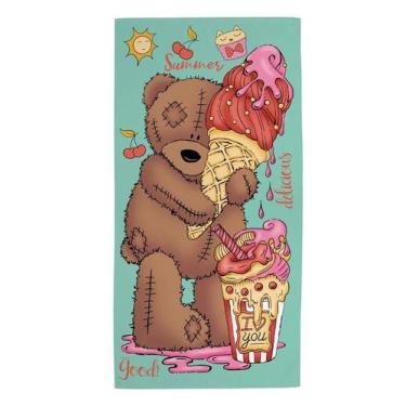 Imagem de Toalha Banho Praia 75x150cm Malaga Teka, Urso