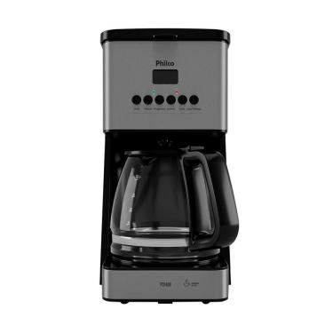 Imagem de Cafeteira Elétrica Programável Philco 1,6L PCFD40-1 Preta/Inox 220V