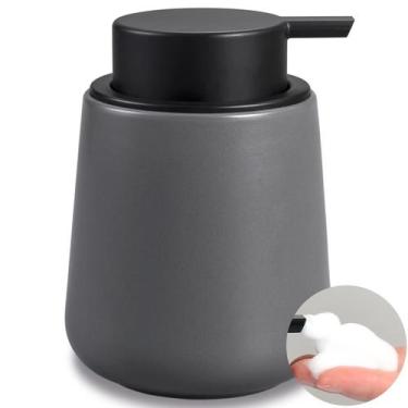 Imagem de Dispensador de sabão em espuma BosilunLife Grey Ceramic 350ml