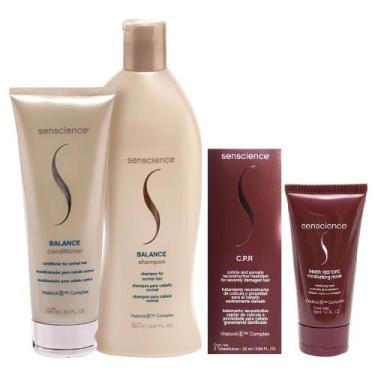 Imagem de Kit Senscience Balance Shampoo 280ml + Condicionador 240ml + Inner res
