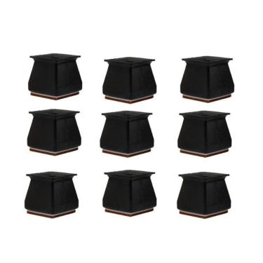 Imagem de Kit 20 Protetor Pé Palito Cadeira 20Mm A 28Mm Feltro Na Sola