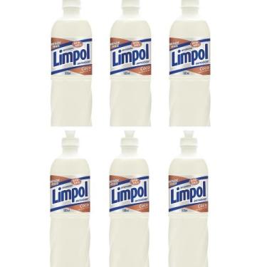 Imagem de 6 Detergente Líquido Coco frasco 500ml - Limpol