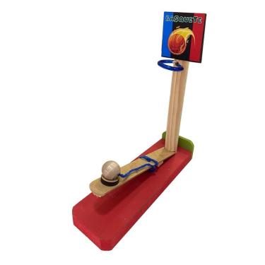 Imagem de Brinquedo Pedagógico Madeira Basquete Arremesso