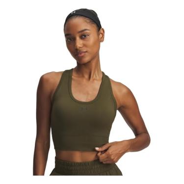 Imagem de Under Armour Sutiã esportivo Vanish sem costura de impacto médio, Expedição verde/preto, M
